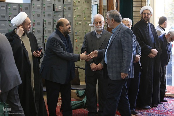 مراسم ترحیم مرحوم یعقوب منصوری پدر کریم منصوری قاری ممتاز و بین المللی کشور