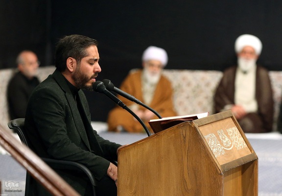 اولین شب مراسم عزاداری حضرت فاطمه‌زهرا (س) در حسینیه امام خمینی(ره)