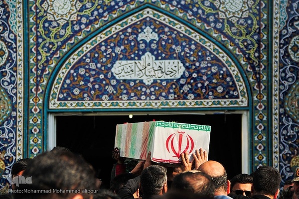 تشییع پیکرهای مطهر شهدای گمنام در اهواز