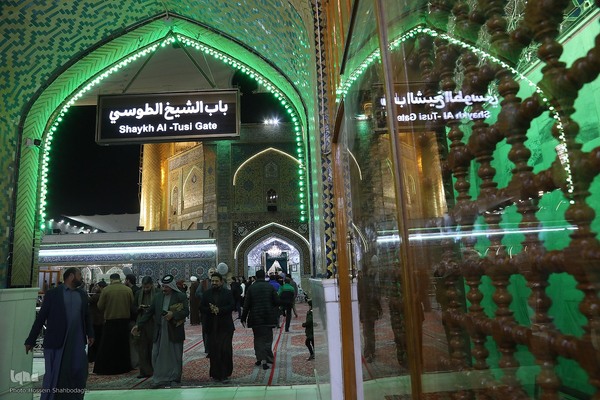 حرم امیرالمومنین علی(ع) در شب ولادت آن حضرت