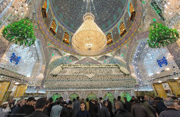 حرم امیرالمومنین علی(ع) در شب ولادت آن حضرت