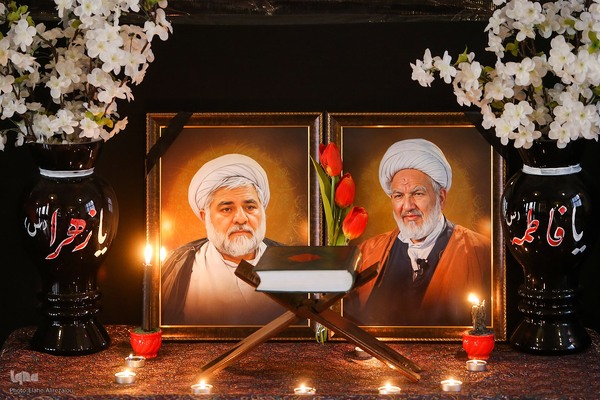 مراسم تشییع پیکر علی رازینی و محمد مقیسه