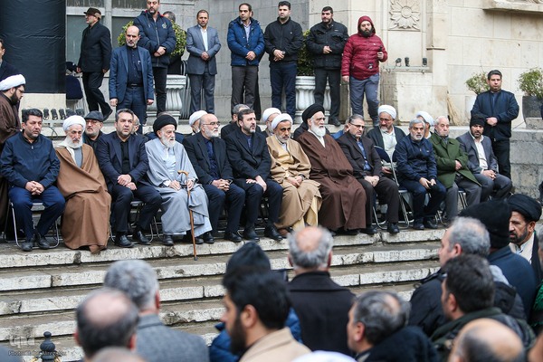 مراسم تشییع پیکر علی رازینی و محمد مقیسه