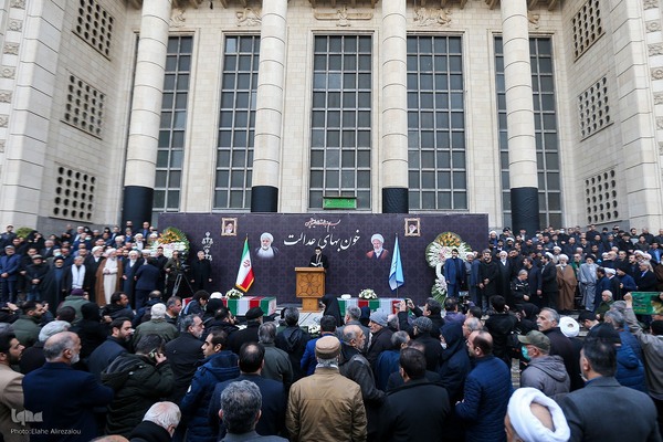 مراسم تشییع پیکر علی رازینی و محمد مقیسه