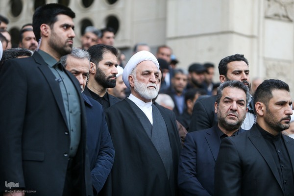 مراسم تشییع پیکر علی رازینی و محمد مقیسه