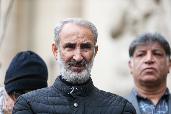 مراسم تشییع پیکر علی رازینی و محمد مقیسه