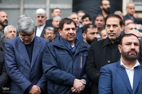 مراسم تشییع پیکر علی رازینی و محمد مقیسه