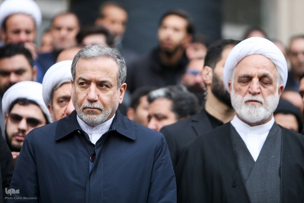 مراسم تشییع پیکر علی رازینی و محمد مقیسه