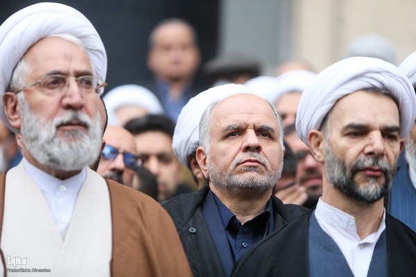 مراسم تشییع پیکر علی رازینی و محمد مقیسه