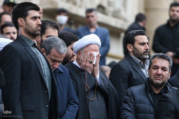 مراسم تشییع پیکر علی رازینی و محمد مقیسه