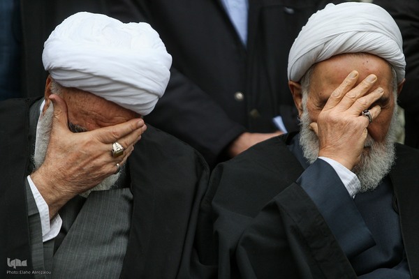 مراسم تشییع پیکر علی رازینی و محمد مقیسه