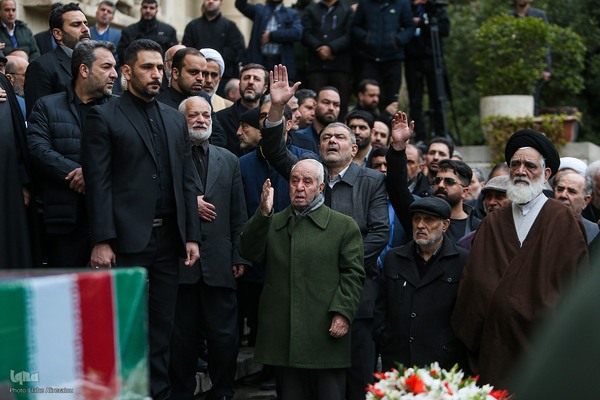 مراسم تشییع پیکر علی رازینی و محمد مقیسه