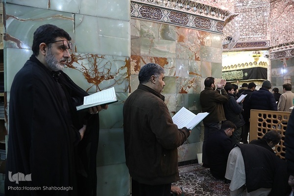 حال و هوای حرم کریمه اهل بیت(ع) در شب شهادت پدر بزرگوارشان