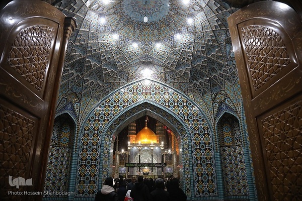 حال و هوای حرم کریمه اهل بیت(ع) در شب شهادت پدر بزرگوارشان