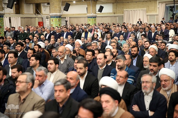 دیدار مسئولان نظام و سفرای کشورهای اسلامی با رهبر معظم انقلاب اسلامی