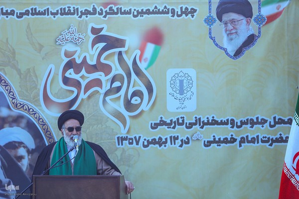 گلباران جایگاه جلوس امام خمینی(ره)