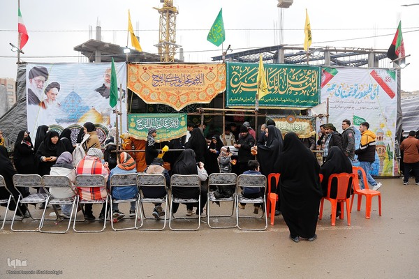 مواکب مسیر منتهی به مسجد جمکران