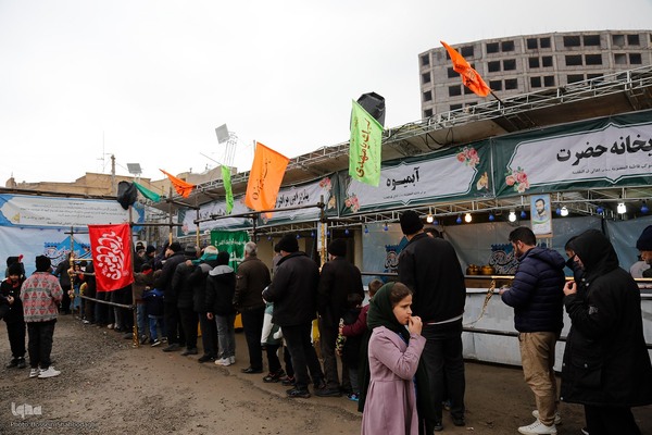 مواکب مسیر منتهی به مسجد جمکران