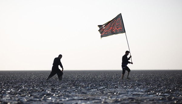 پیاده روی اربعین راس البیشه در جنوبی ترین مناطق عراق