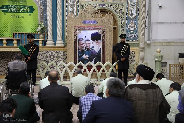 آیین بزرگداشت شهید یحیی سنوار در حرم حضرت معصومه