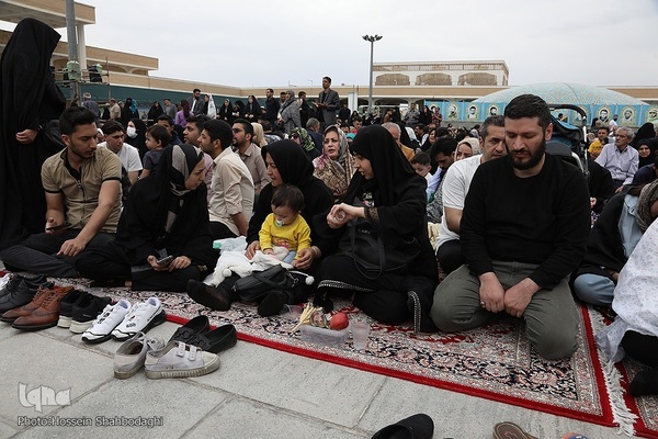تحویل سال جدید در حرم حضرت معصومه(س)