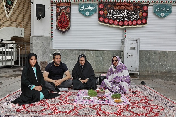 تحویل سال جدید در حرم حضرت معصومه(س)
