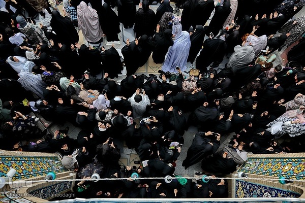 تحویل سال جدید در حرم حضرت معصومه(س)