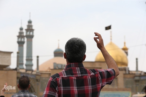 تحویل سال جدید در حرم حضرت معصومه(س)