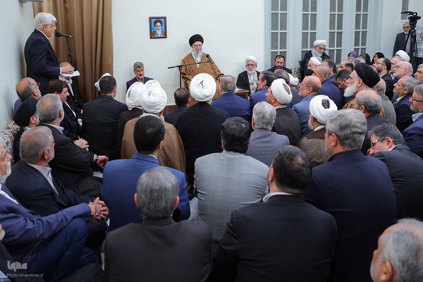 دیدار جمعی از مسئولان ارشد سه قوه با رهبر معظم انقلاب