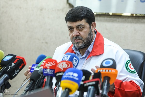 نشست خبری رئیس جمعیت هلال احمر