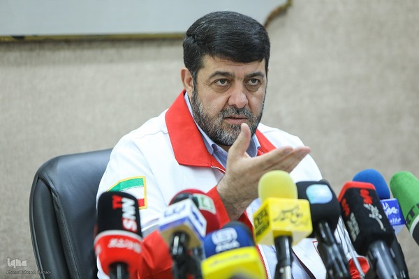 نشست خبری رئیس جمعیت هلال احمر