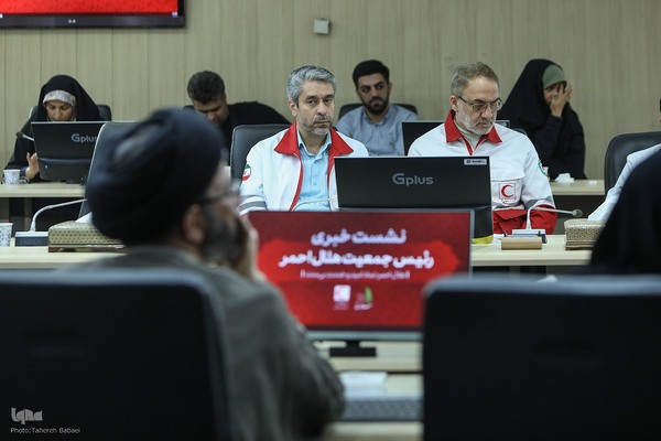 نشست خبری رئیس جمعیت هلال احمر