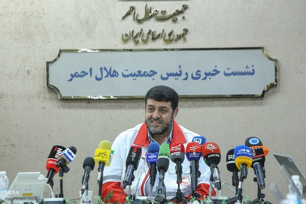 نشست خبری رئیس جمعیت هلال احمر