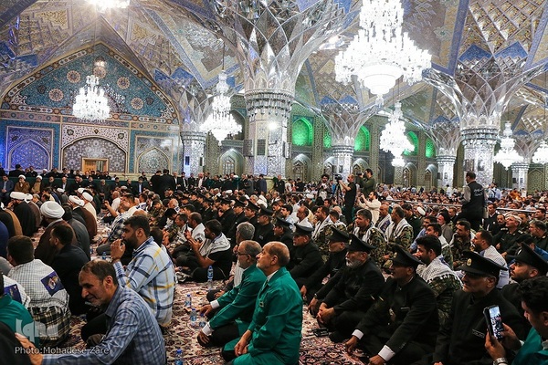 مراسم گرامیداشت سالگرد شهدای پرواز در حرم رضوی