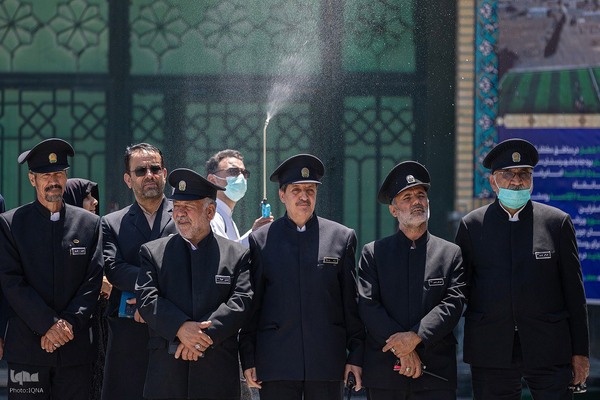 مراسم تشییع محمدحسین حشمت‌پور در حرم رضوی