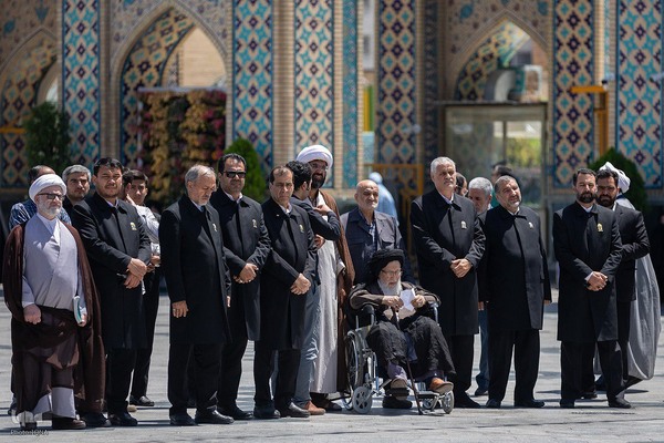 مراسم تشییع محمدحسین حشمت‌پور در حرم رضوی