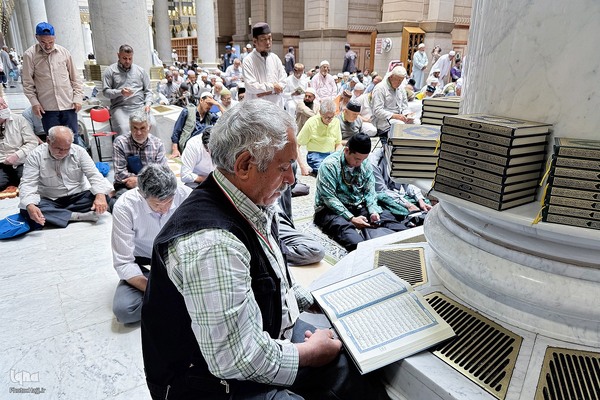 حال‌وهوای مسجد النبی (ص) در ایام حج 1404