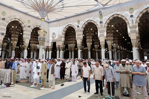 حال‌وهوای مسجد النبی (ص) در ایام حج 1404