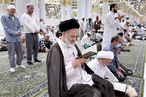 حال‌وهوای مسجد النبی (ص) در ایام حج 1404