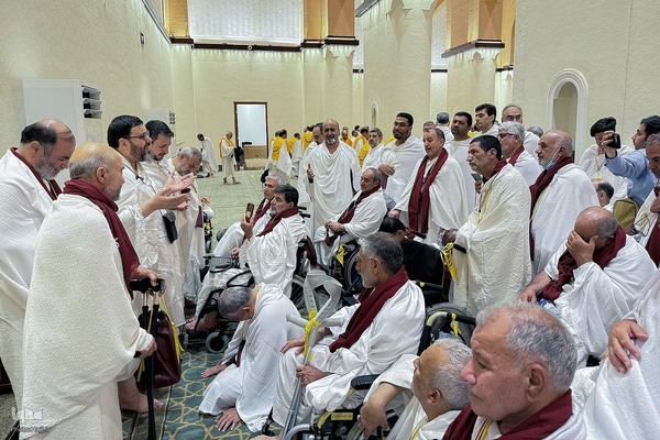 کاروان ویژه جانبازان احرام بستند و عازم بیت الله الحرام شدند