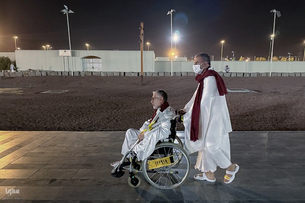 کاروان ویژه جانبازان احرام بستند و عازم بیت الله الحرام شدند