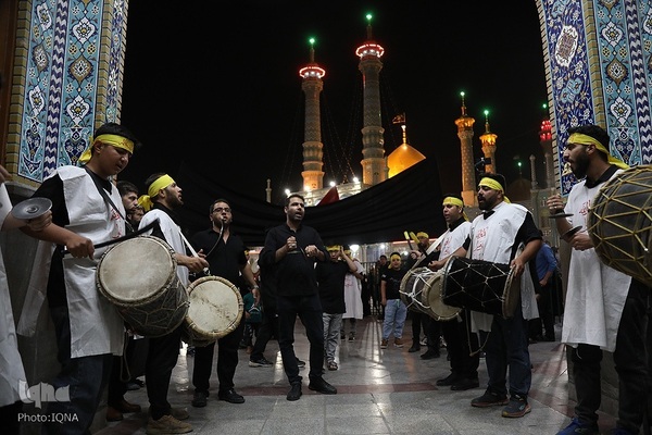 عزاداری شب شهادت امام جواد(ع) در حرم حضرت معصومه(س)