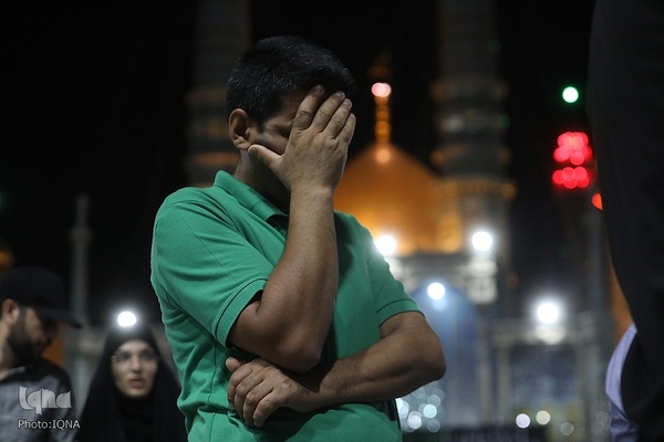 عزاداری شب شهادت امام جواد(ع) در حرم حضرت معصومه(س)