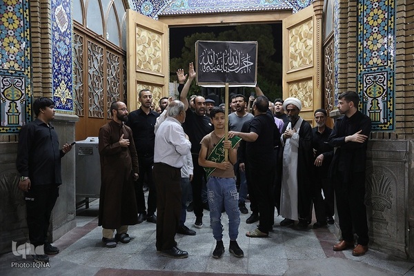 عزاداری شب شهادت امام جواد(ع) در حرم حضرت معصومه(س)