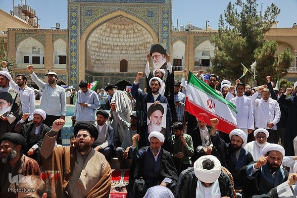 اجتماع حوزویان در محکومیت جنایات رژیم صهیونیستی