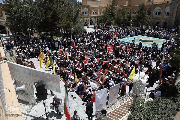 اجتماع حوزویان در محکومیت جنایات رژیم صهیونیستی