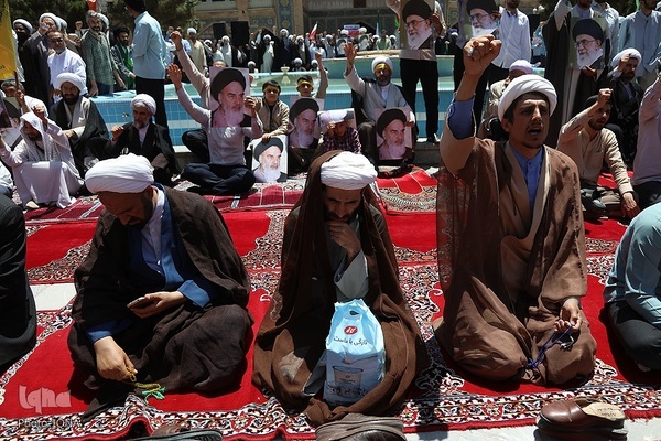 اجتماع حوزویان در محکومیت جنایات رژیم صهیونیستی