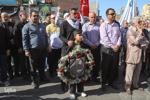 تشییع پیکر شهدای راه وطن در اهواز