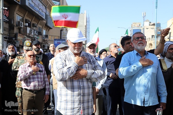 تشییع پیکر شهدای راه وطن در اهواز