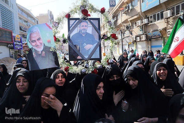 تشییع پیکر شهدای راه وطن در اهواز